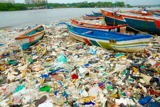 Plastic pollution in worlds oceans