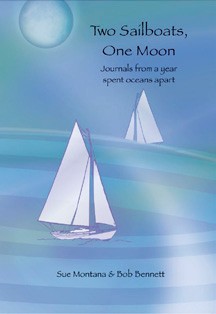 Two Sailboats, One Moon