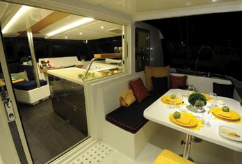 Alpha 42 Catamaran galley