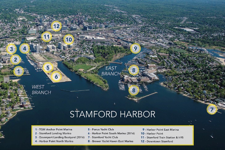 Stamford Harbor Map