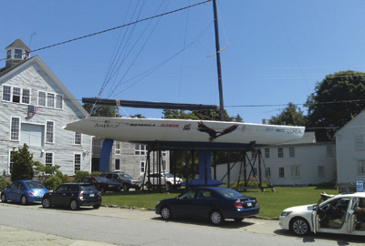 America3 is on permanent display at the Herreshoff Marine Museum