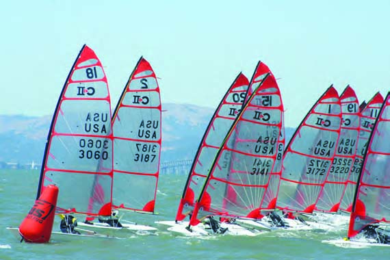 Designed for sailors weighing between 100 and 165 pounds, the 12-foot Byte CII is enjoying a tremendous surge in popularity in the United States. © zimsailing.com