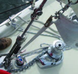 The hand crank tension devices are inferior for Solent or staysail stay use. All movable stays – Solents and staysail stays – need to be re-tensioned after a few hours of sailing. The tackle method makes this very easy, drier and safer, and bends the mast in the right way when used with an inside staysail stay (cutter stay). These devices are heavy and the complete stay system is more complex to rig, tension and get the sail attached. And for most sailors/boats, the common way to tension them after a few hours is to wind on the runners, which bends the mast the wrong way – aft – making the mainsail fuller.