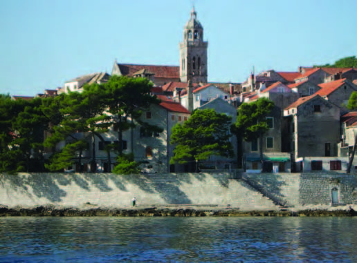 Korcula, as seen from Vadla