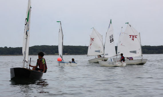 Light air didn't deter the fleet from competing.