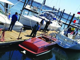 New and brokerage boats of all types will be on display at the Rhode Island Boat Show, which takes place at five different Ocean State venues on May 4 & 5. ©RIMTA.org