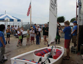 Clinics are an integral part of the Dinghy Shop Fall Series. © Marguerite Koehler