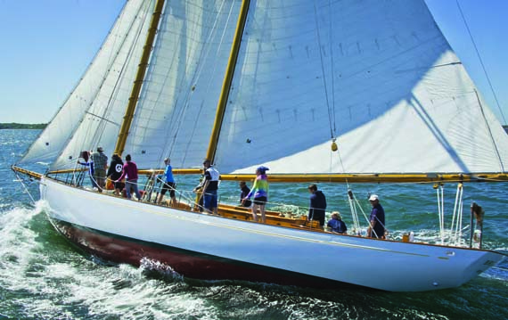 In addition to Mystic Seaport’s sailing programs from teens and adults, the 61-foot schooner Brilliant is also available for charters to schools, scout groups and other organizations. © mysticseaport.org