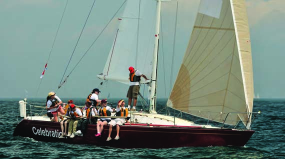 Sea Scout Ship 6 competed in the10-boat PHRF Cruising Non-Spinnaker class at Block Island Race Week XXV. © Allen Clark/PhotoBoat.com