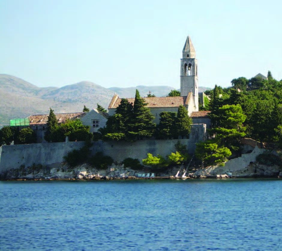 The stone church in Uvala Lopud