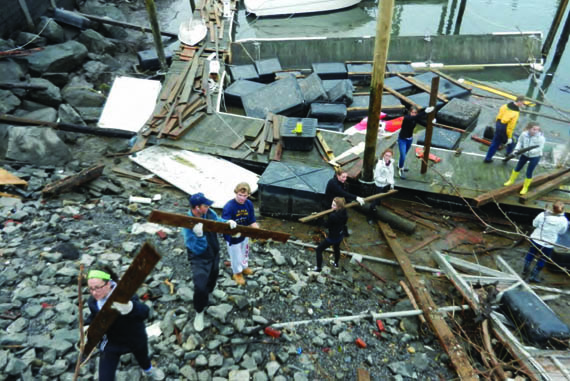 Sweeping up after Sandy