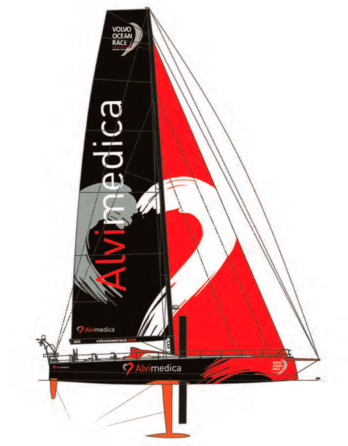 Team Alvimedica’s Volvo Ocean 65 one-design will be sailed by the youngest crew in the race. © volvooceanrace.com