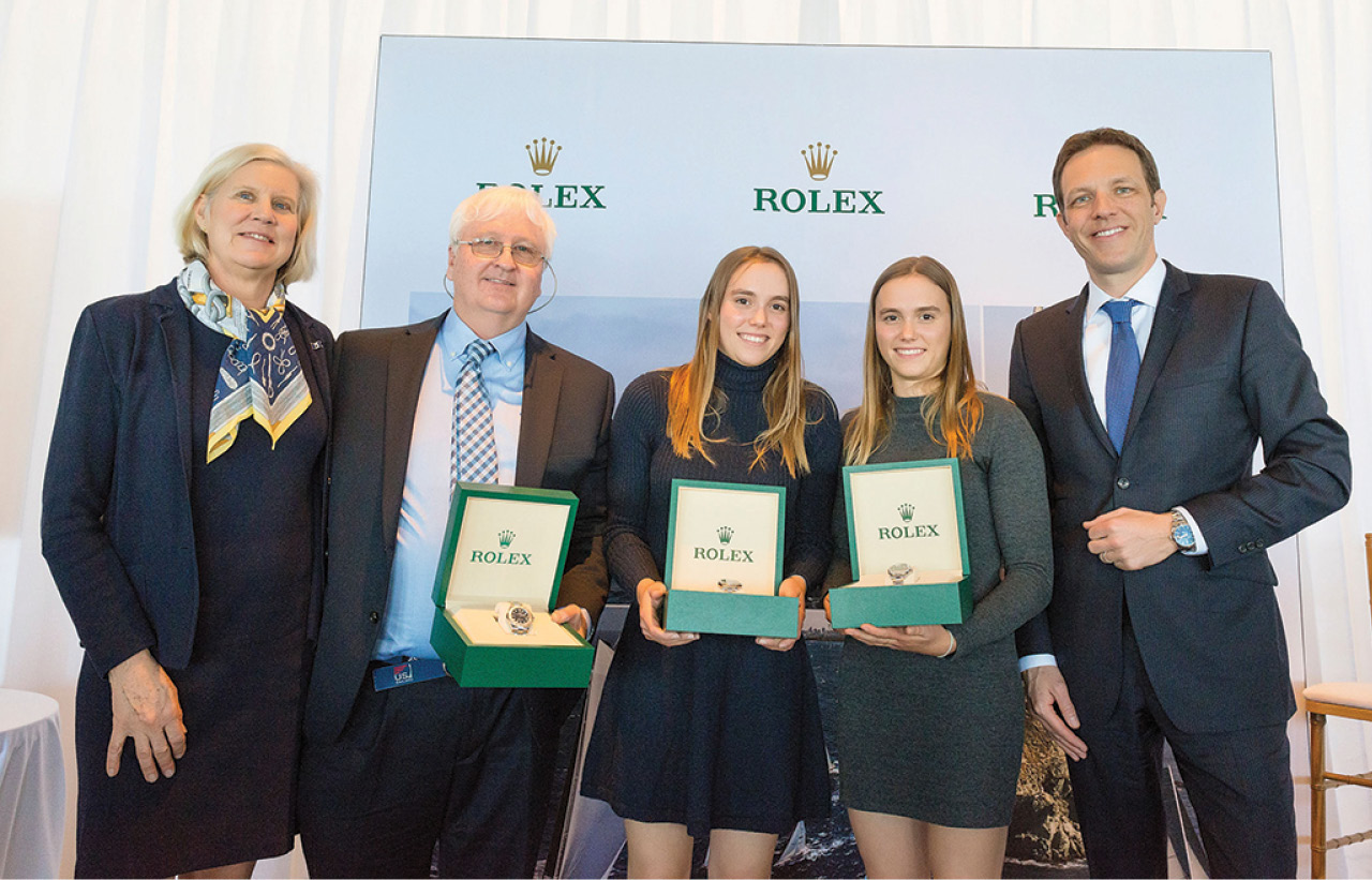 Jud Smith and Carmen & Emma Cowles are US Sailing’s 2018 Rolex Yachtsman and Yachtswomen of the Year