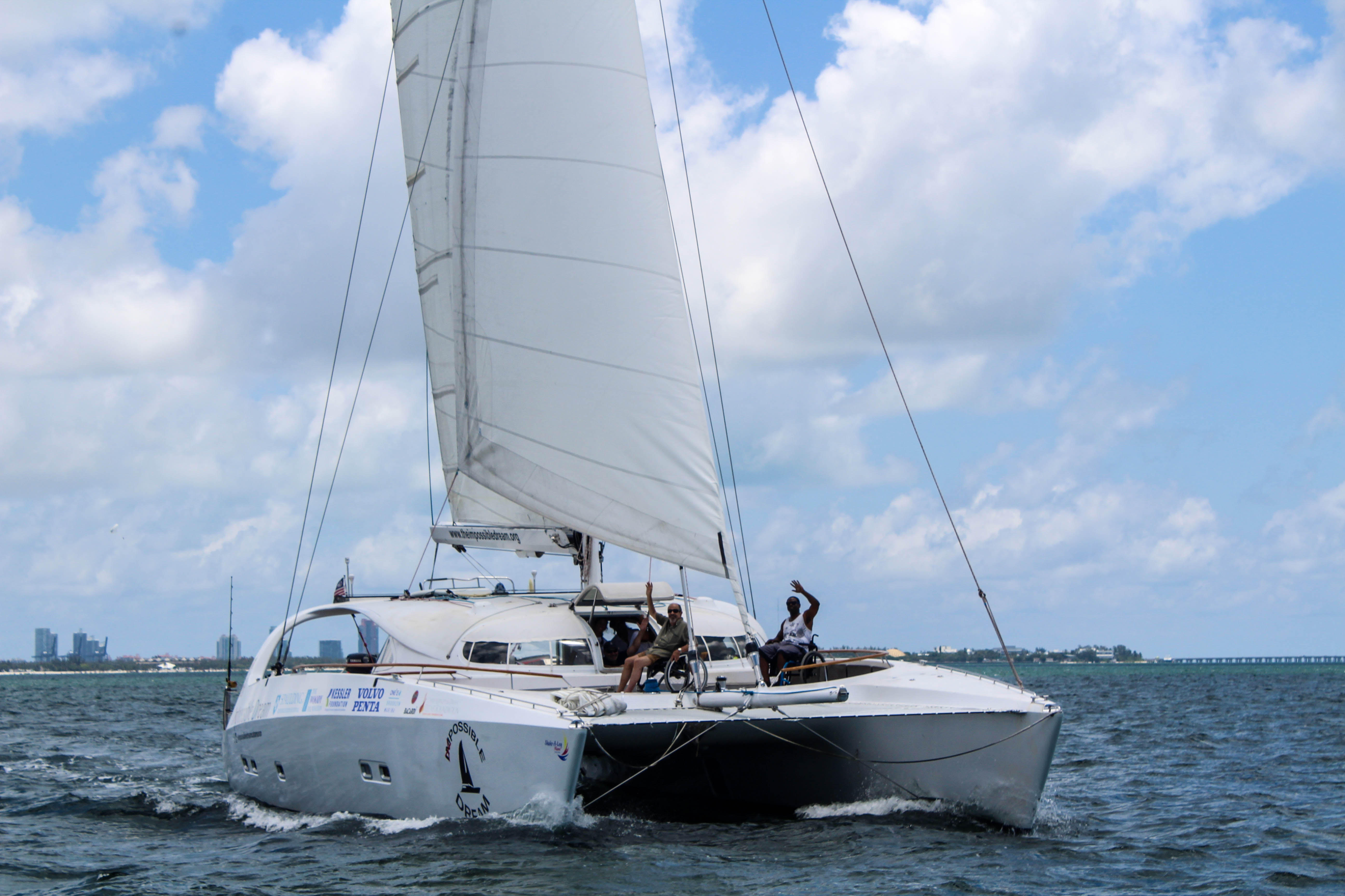 Impossible Dream, the world’s first wheelchair-accessible sailing catamaran, will be in Newport from August 25 to September 1